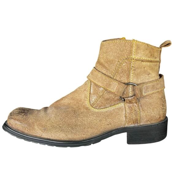 Bed Stu Men’s Tan Suede Harness Chelsea Boots Size US 11 main image 9